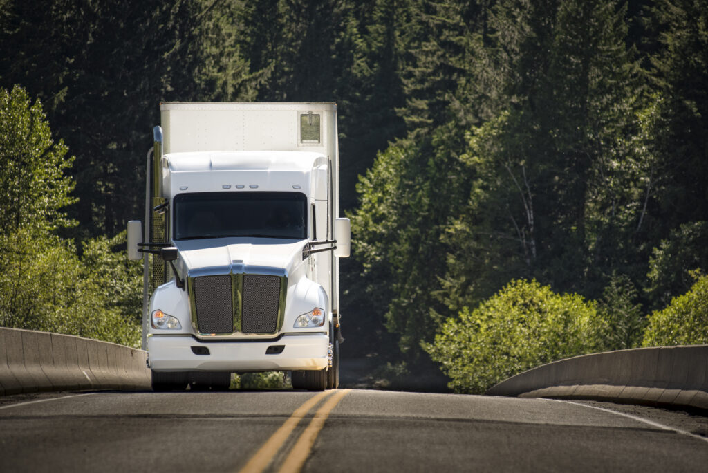 Partial Truckload - A commercial truck on the road